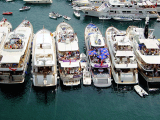 lined up for the Grand Prix