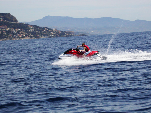 riding the waverunner